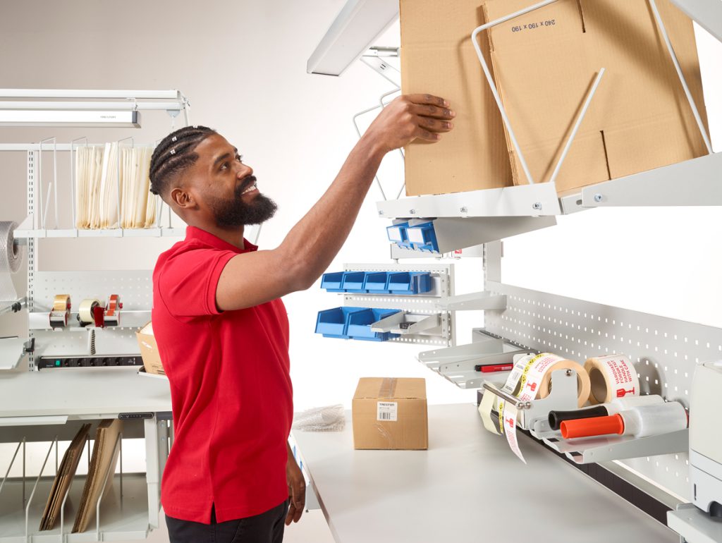 Sovella Nederland Treston concept ergo inpaktafel voor webshops